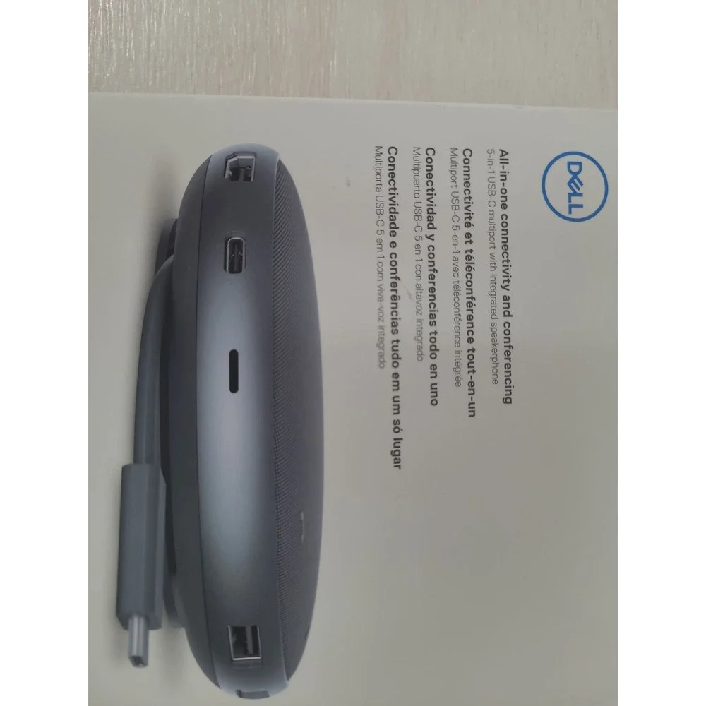 Dell Mobile Adapter Speakerphone MH3021P USB-C Multiport Hub 4K HDMI Grey